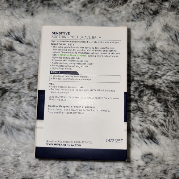 Nivea Men Sensitive Post Shave Balm, Soothes Skin 3.3 Oz - Picture 7 of 8